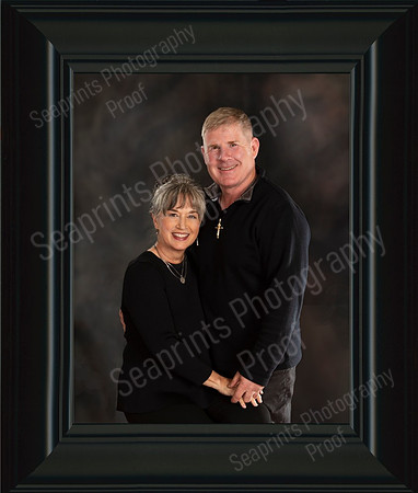 Framed Final Rob & Colleen 8x10 Rounded Black Composite Frame