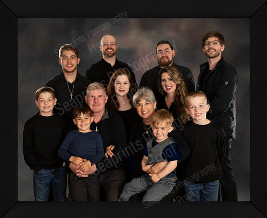 Framed Final Schwartz Family 8x10 Jolo Black Wood Frame
