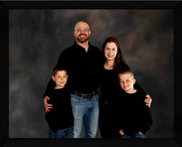 Framed Final Bridget & Family 11x14 Jolo Black Wood Frame