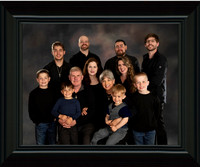Framed Final Schwartz Family 11x14 Rounded Black Composite Frame