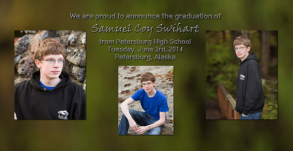 Graduation announcement Sam